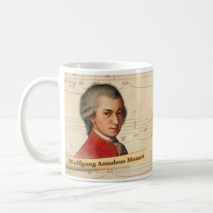 Wolfgang Amadeus Mozart Historical Mug