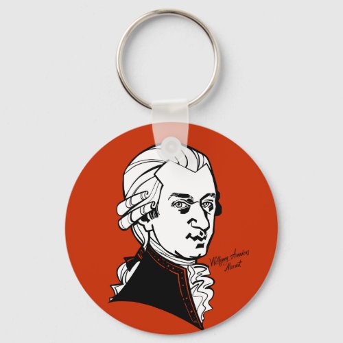 Wolfgang Amadeus Mozart Keychain