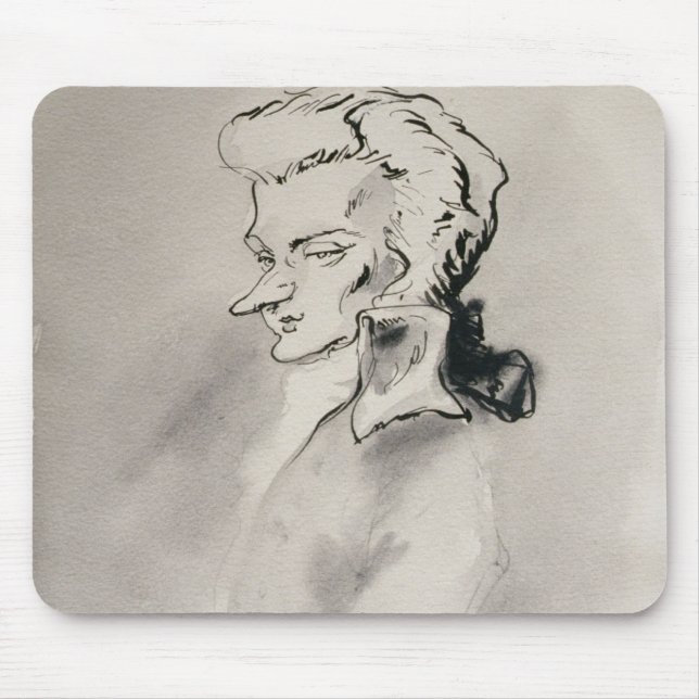 Wolfgang Amadeus Mozart Mouse Pad (Front)