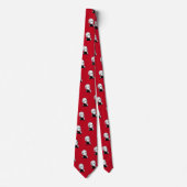 Wolfgang Amadeus Mozart on deep red Neck Tie (Front)