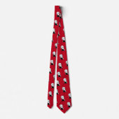 Wolfgang Amadeus Mozart on deep red Neck Tie (Back)