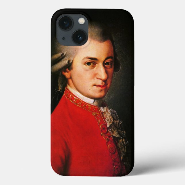 Wolfgang Amadeus Mozart portrait Case-Mate iPhone Case (Back)