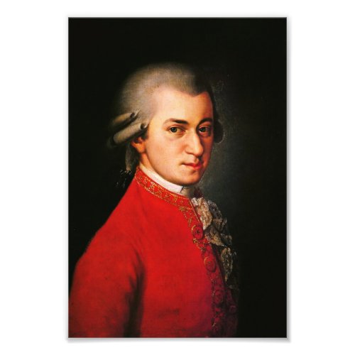 Wolfgang Amadeus Mozart portrait Photo Print