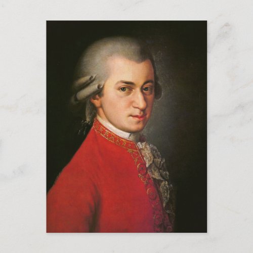 Wolfgang Amadeus Mozart Portrait Postcard