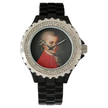 Wolfgang Amadeus Mozart Portrait Watch by masterpiece_museum at Zazzle