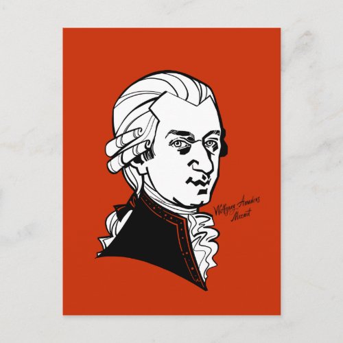 Wolfgang Amadeus Mozart Postcard