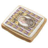 Wolfgang Amadeus Mozart Square Shortbread Cookie (Angled)