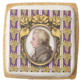 Wolfgang Amadeus Mozart Square Shortbread Cookie (Front)