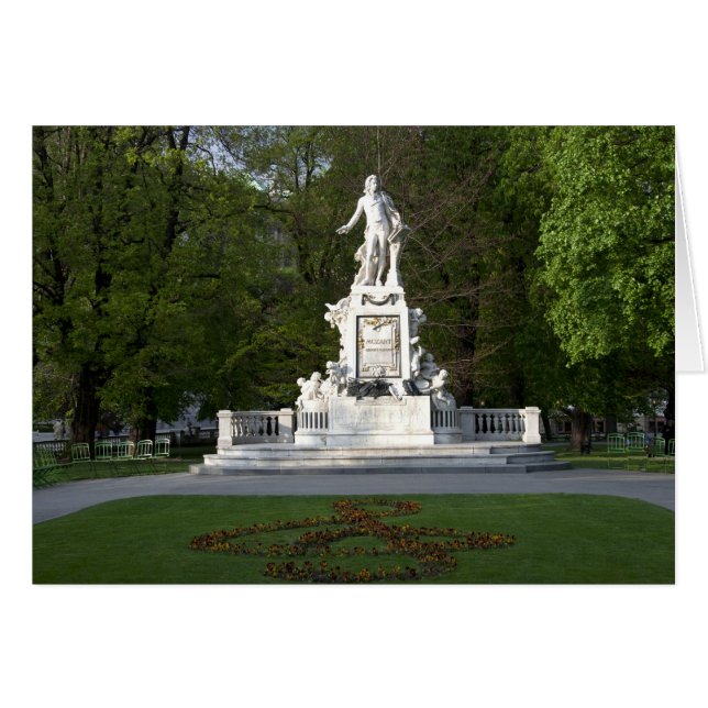 Wolfgang Amadeus Mozart Statue Cards (Front Horizontal)