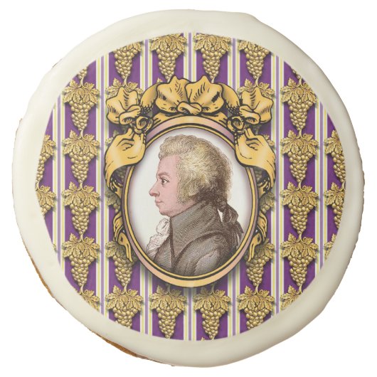 Wolfgang Amadeus Mozart Sugar Cookie (Front)