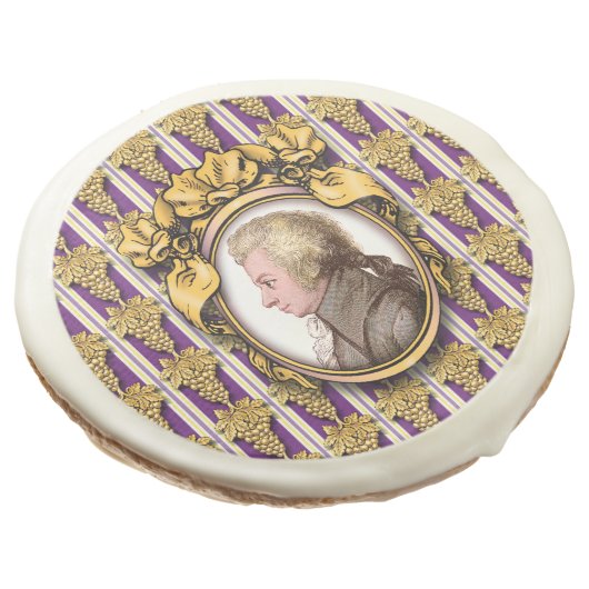Wolfgang Amadeus Mozart Sugar Cookie (Angled)