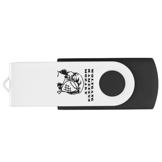 Wolfgang HAMedeus Mozart Flash Drive (Back)