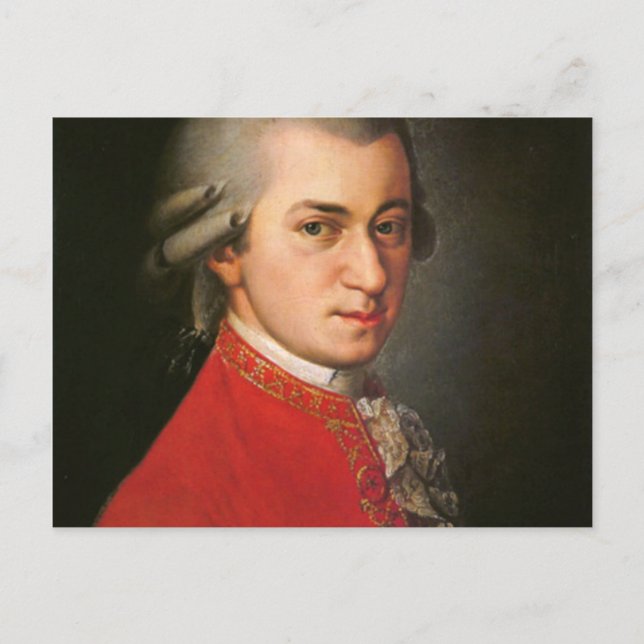 Wolfgang Mozart Postcard (Front)