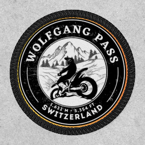 Wolfgang Pass swiss–alps motorcycle tour Patch