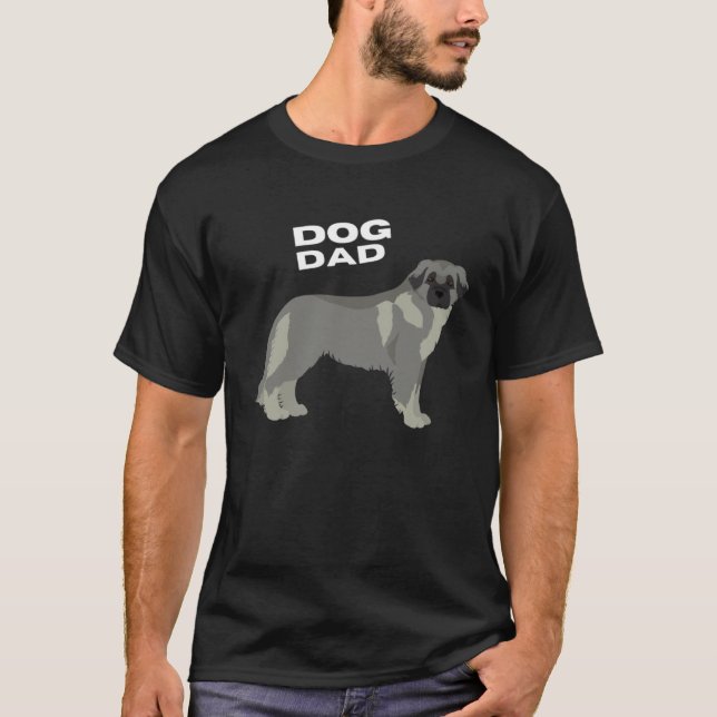 Wolfgray Estrela Mountain Dog Dad T-Shirt (Front)