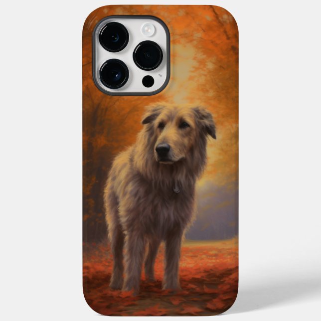 Wolfhound in Autumn Leaves Fall Inspire  Case-Mate iPhone Case (Back)