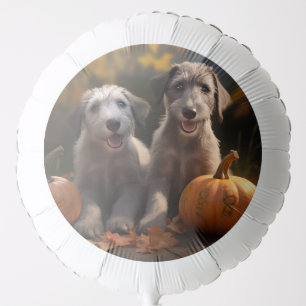 Wolfhound Puppy Autumn Delight Pumpkin Balloon