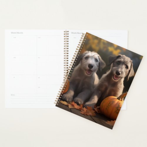 Wolfhound  Puppy Autumn Delight Pumpkin Planner