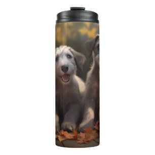 Wolfhound Puppy Autumn Delight Pumpkin Thermal Tumbler