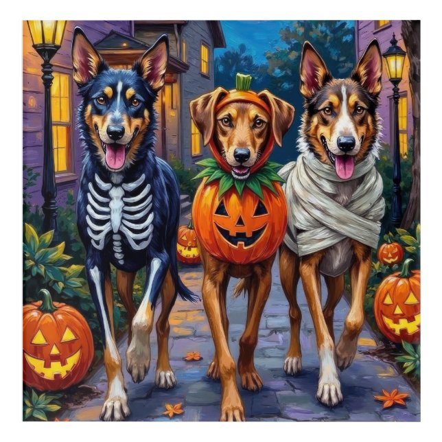  Wolfhound Trick-or-Treating Halloween Costumes Acrylic Print (Front)
