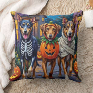  Wolfhound Trick-or-Treating Halloween Costumes Throw Pillow