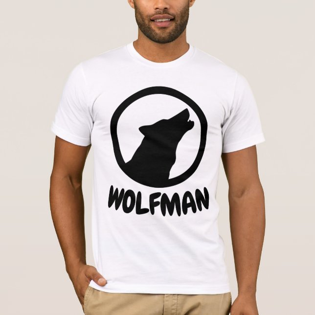 WOLFMAN Funny Men's T-shirts (Front)