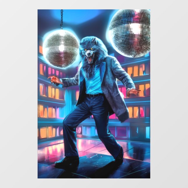 Wolfman, Party Animal Disco King Wall Decal (Front)