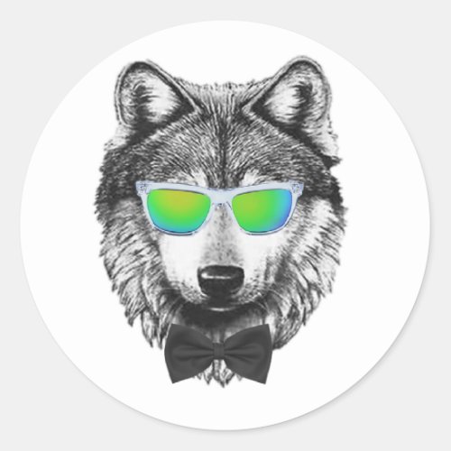 Wolfpack Classic Round Sticker