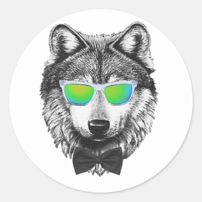 Wolfpack Classic Round Sticker (Front)