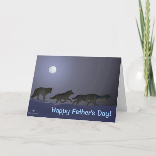 Wolfpack Fathers Day Card