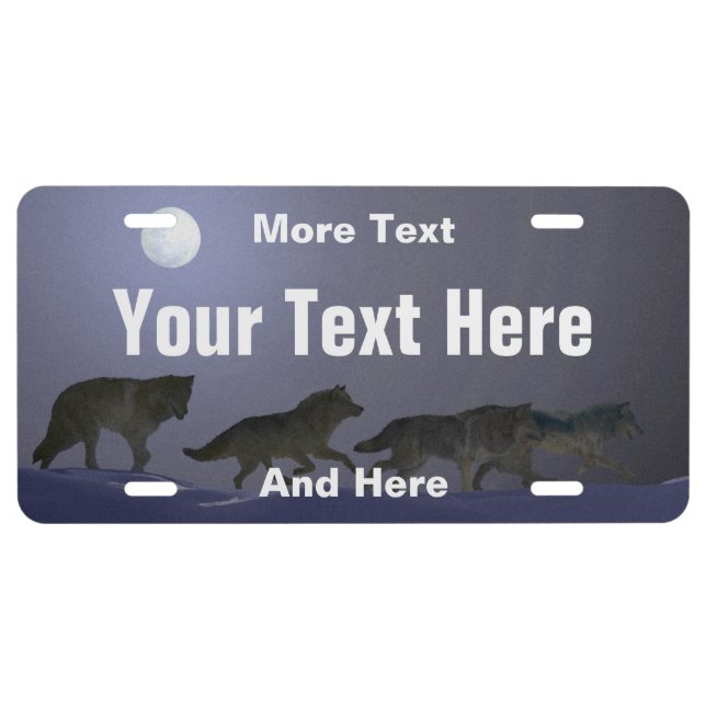 Wolfpack License Plate (Front)