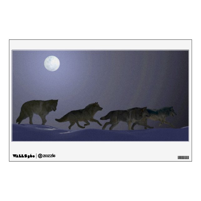 Wolfpack Wall Sticker (Front)