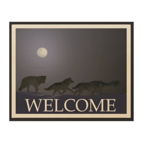 Wolfpack _ Welcome Wood Wall Decor