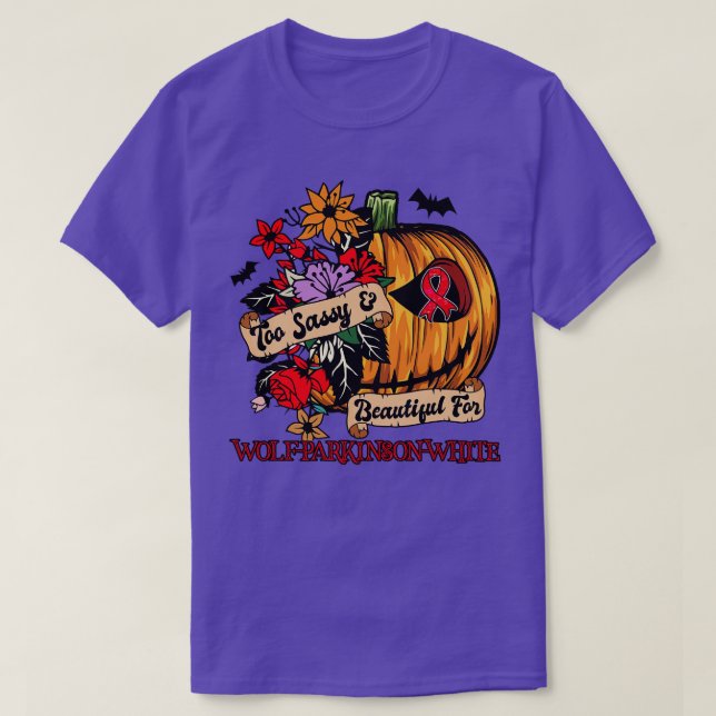 WolfParkinsonWhite Awareness retro halloween scary T-Shirt (Design Front)