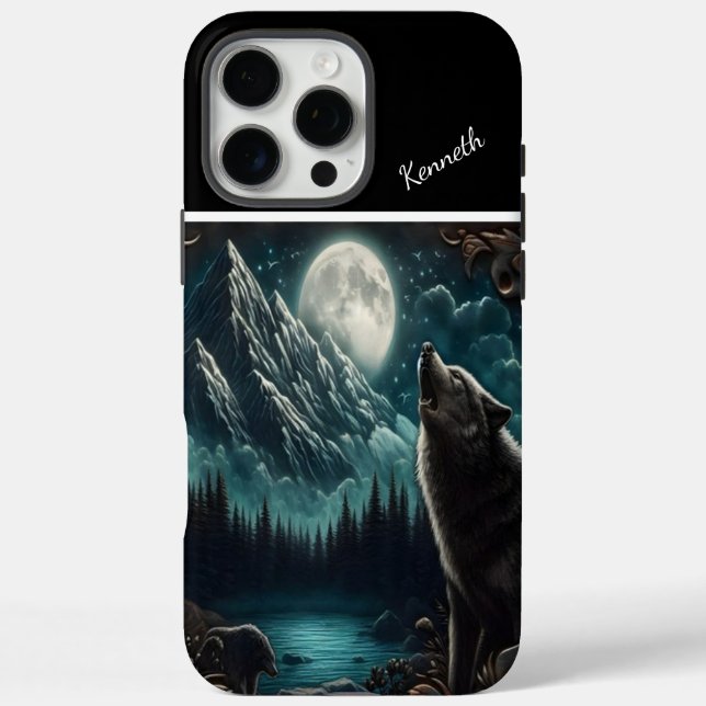 Wolf's Moonlight Serenade Case-Mate iPhone Case (Back)