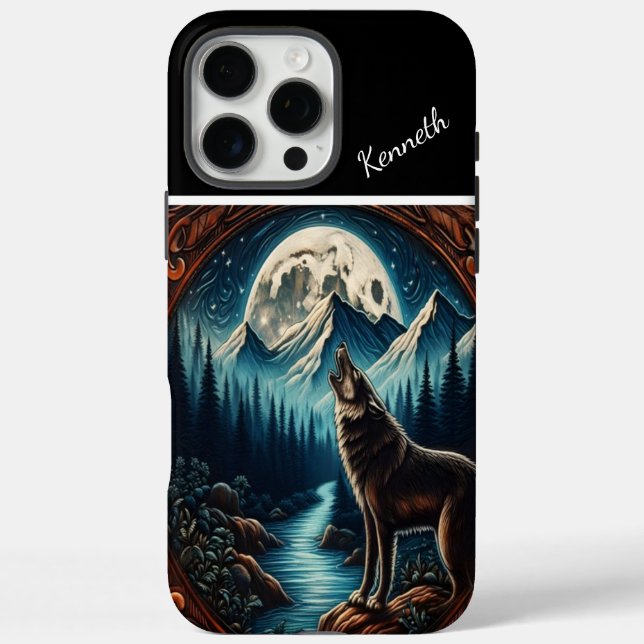 Wolf's Moonlight Serenade Case-Mate iPhone Case (Back)