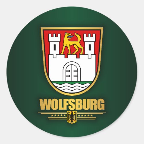 Wolfsburg Classic Round Sticker