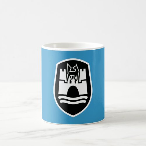 Wolfsburg Coat of Arms black white Coffee Mug