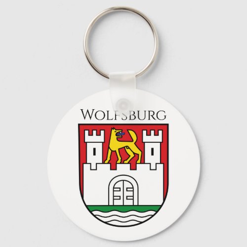 Wolfsburg coat of arms Germany Keychain