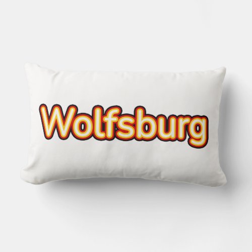 Wolfsburg Deutschland Germany Lumbar Pillow