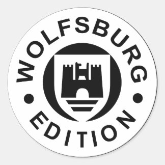 Wolfsburg Edition (black) Classic Round Sticker