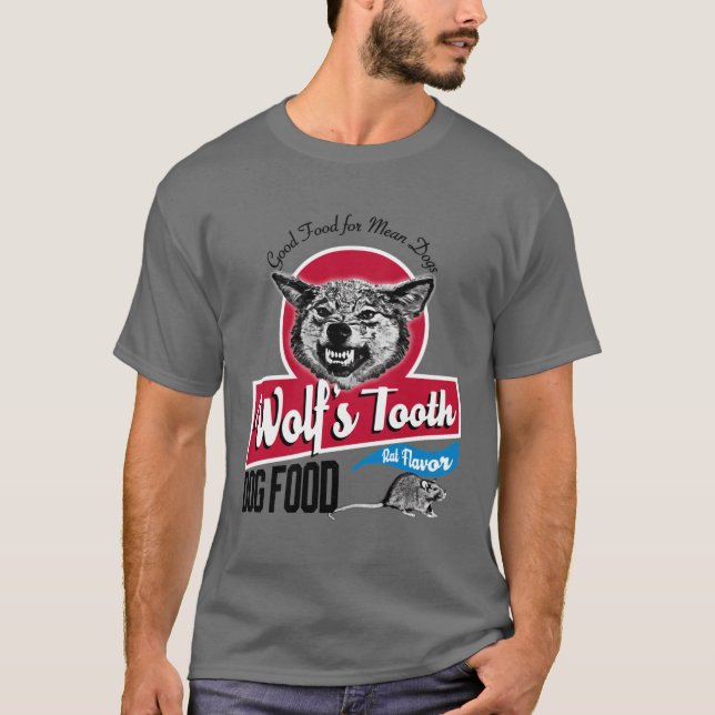 Wolfsooth Dog Food family funny T-Shirt (Front)