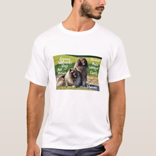 Wolfssprit_Keeshond Dog Breed Traits T_Shirt