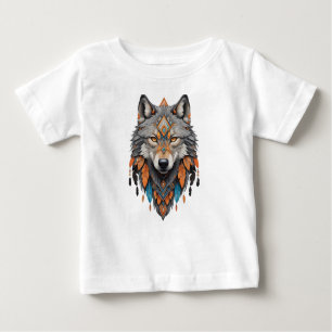 wolf'sYellowstone National Park Wolf Mountains Vin Baby T-Shirt