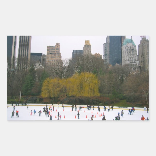 Wollman Rink Central Park NYC Ice Skating Stickers (Front)