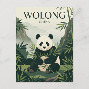 Wolong National Nature Reserve China Postcard