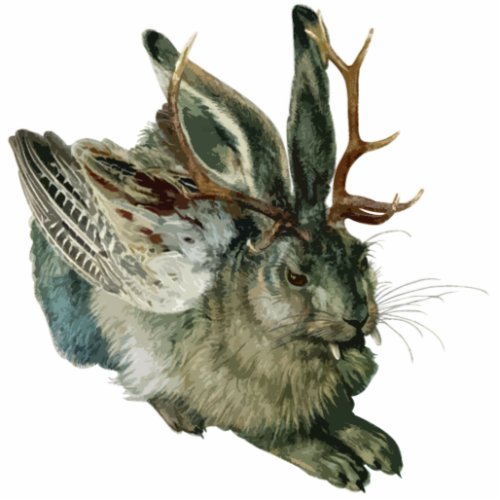 Wolpertinger Cutout MagnetSculpture