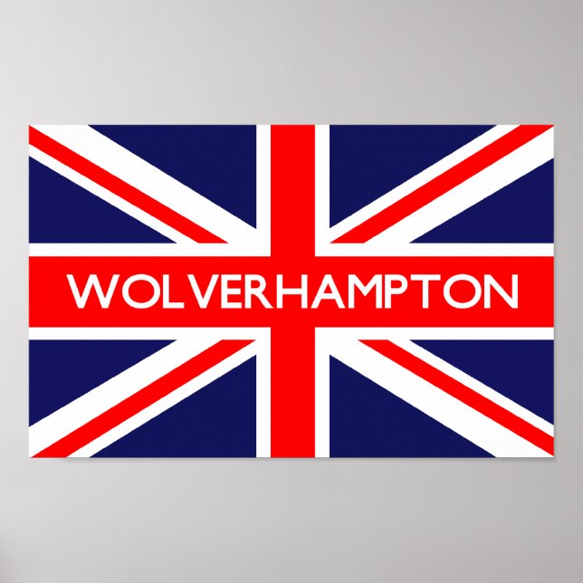 Wolverhampton UK Flag Poster (Front)