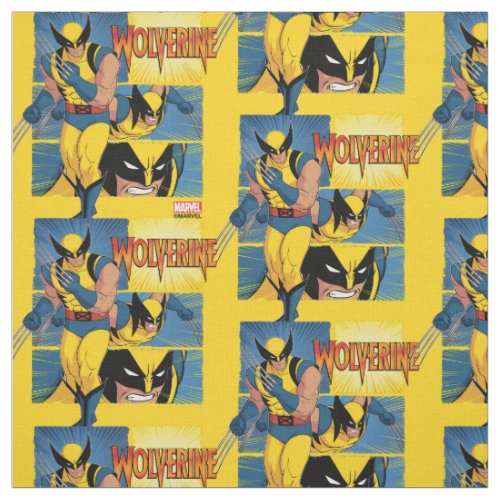 Wolverine Character Panel Graphic Fabric