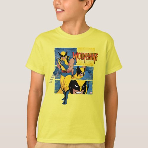 Wolverine Character Panel Graphic T_Shirt